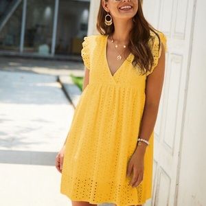 SHEIN yellow dress